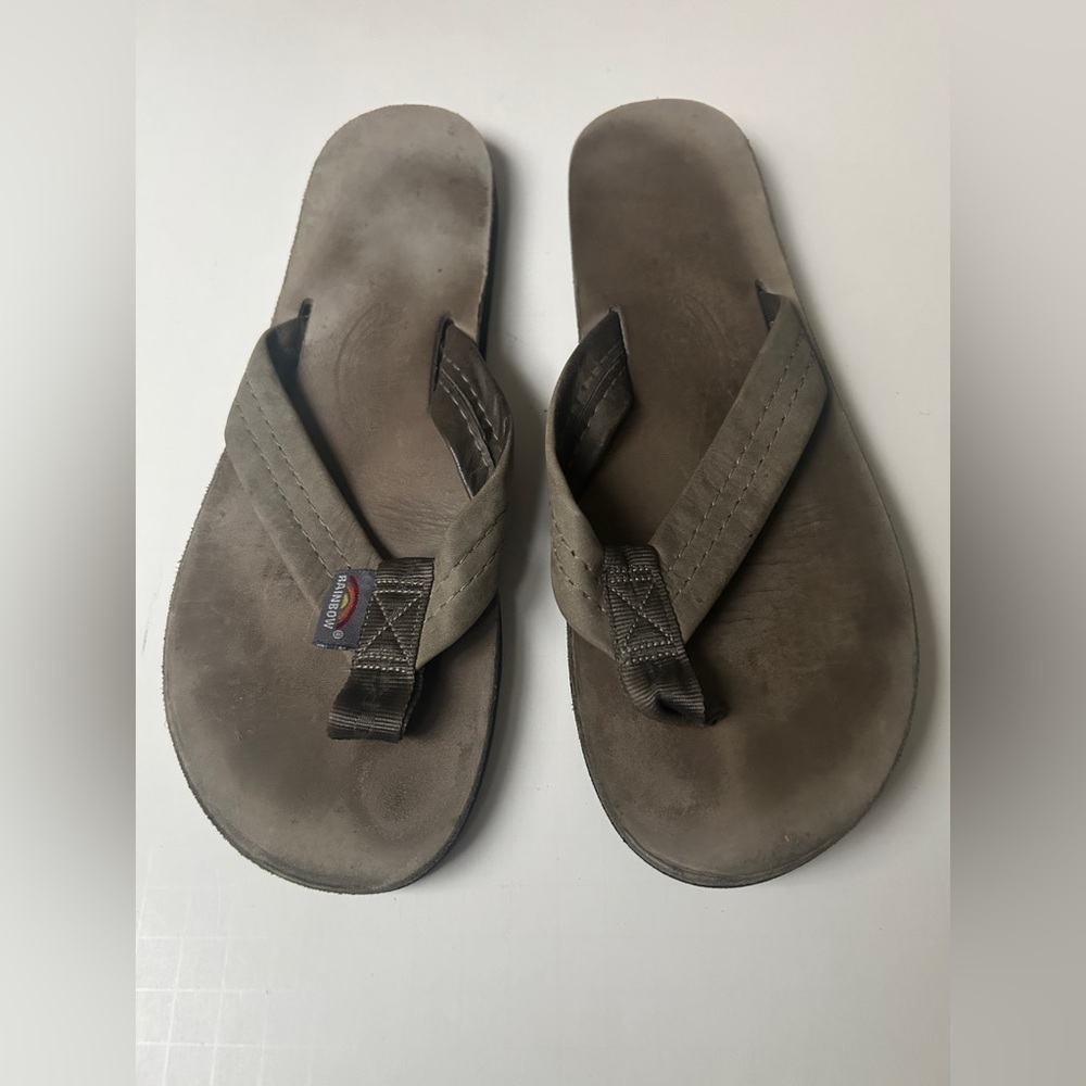 Rainbow Leather Sandals